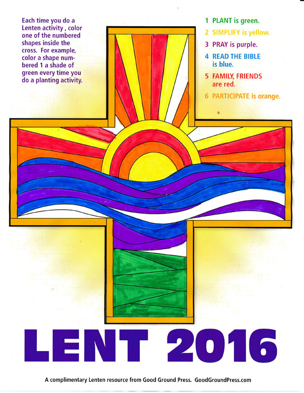 Click on the image to dowload your Lent cross.