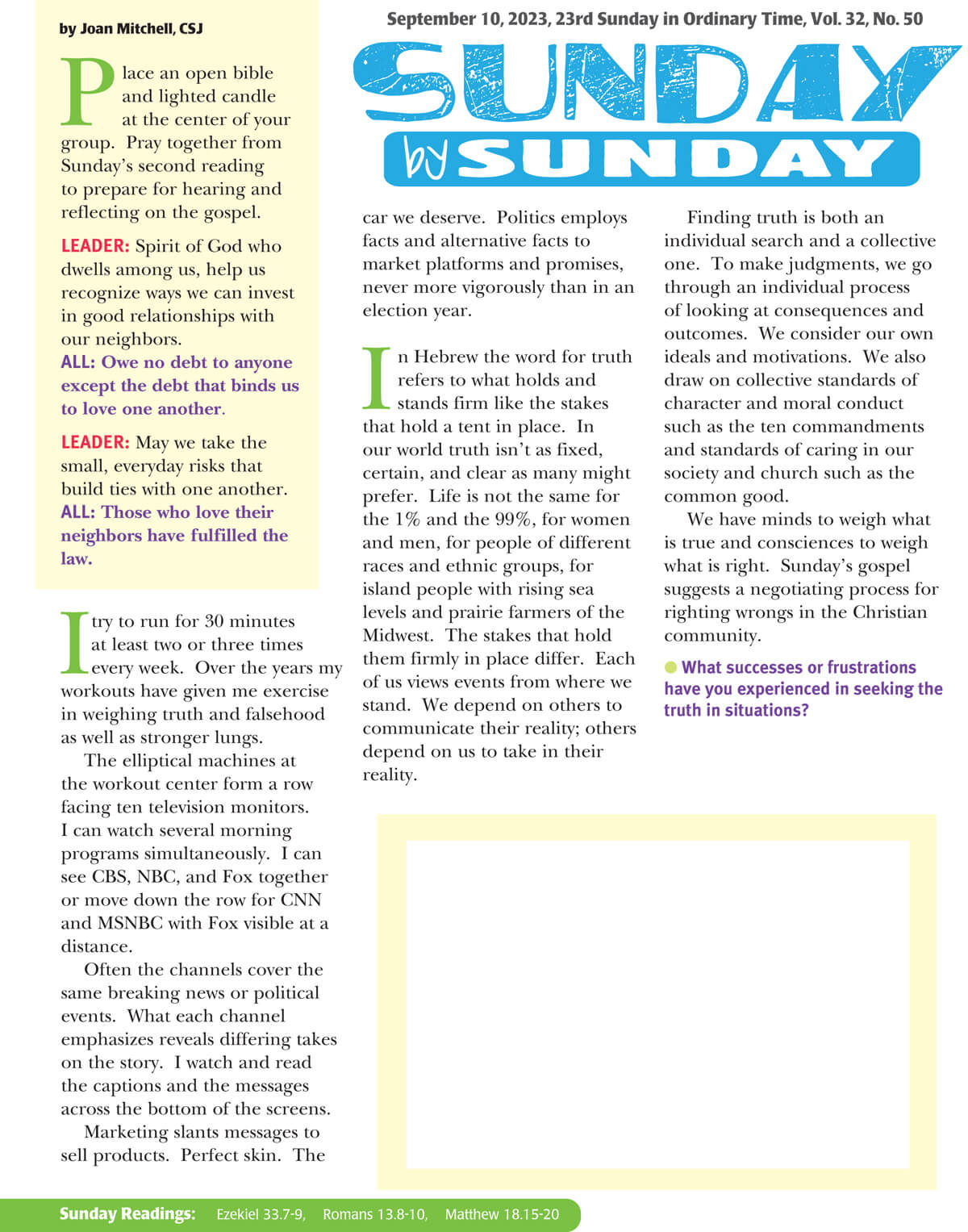 Sunday By Sunday Online – Good Ground Press